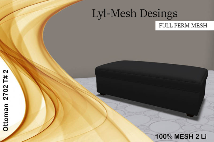 LM-Leather Ottoman [FULL PERM] 
