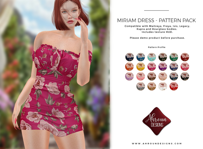 [Ahroun Designs] Miriam Dress - Pattern Pack