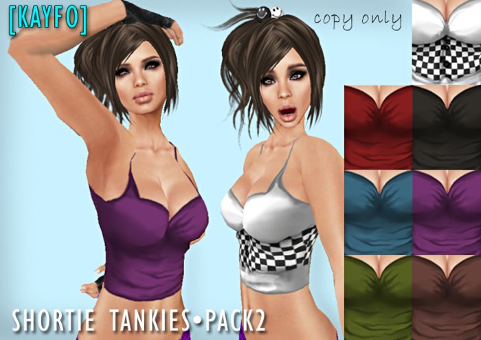 [KAYFO] Shortie Tankies Pack 2 (7 Colors)