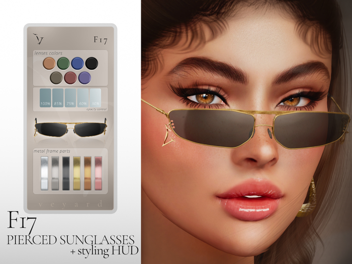 veyard F17 pierced glasses