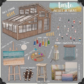 tarte. stacked canvases