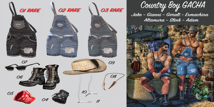 02 - DiMi's - Country Boy - Overalls Blue RARE