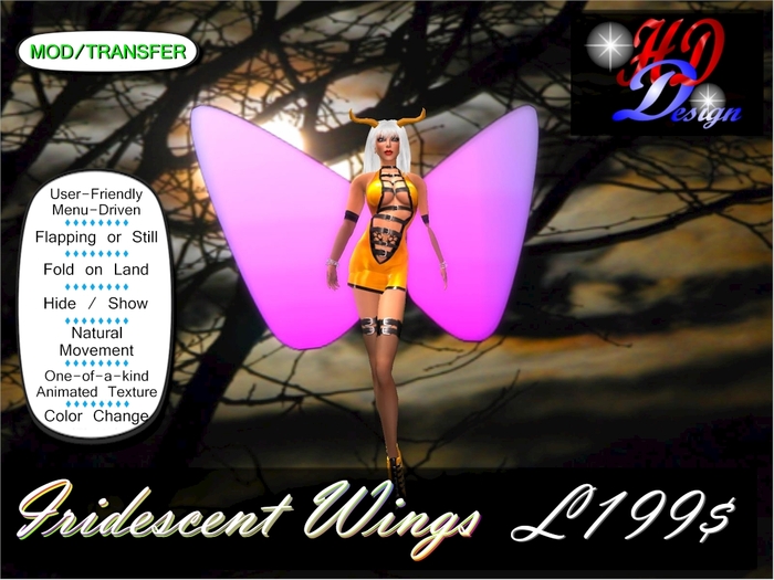 SuperPoofer Wings - Iridescent Wings