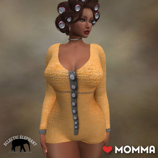 *SM* LOVEMOMMA Maternity Mesh Tasha Romper Orange