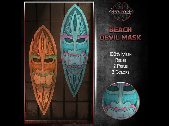 [Pagan] Devil Tiki Mask Beach