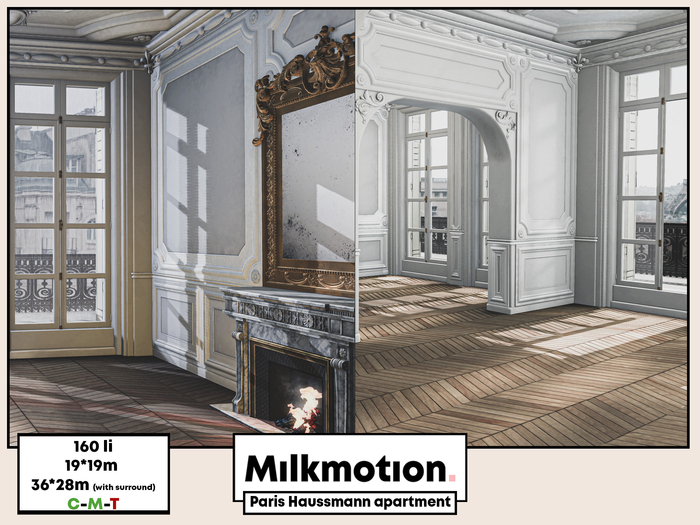(Milk Motion) Paris Haussmann apartment