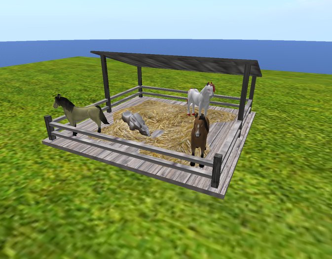 Amaretto Mini Stable - Old Wood