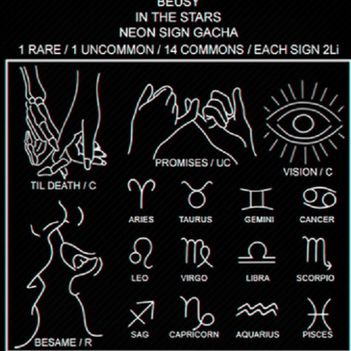 Beusy: Pisces Neon Sign [IN THE STARS GACHA] COMMON
