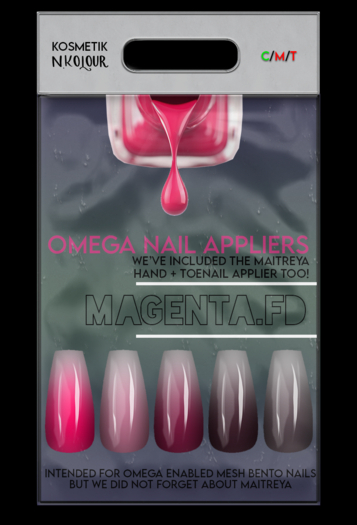 N.Kolour+KOSMETIK Omega Nail Applier - Magenta.Fd [ADD]
