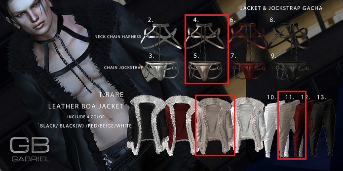 ::GB:: jacket & Jockstrap FULL SET Beige/ Gold RARE(BELLEZA)