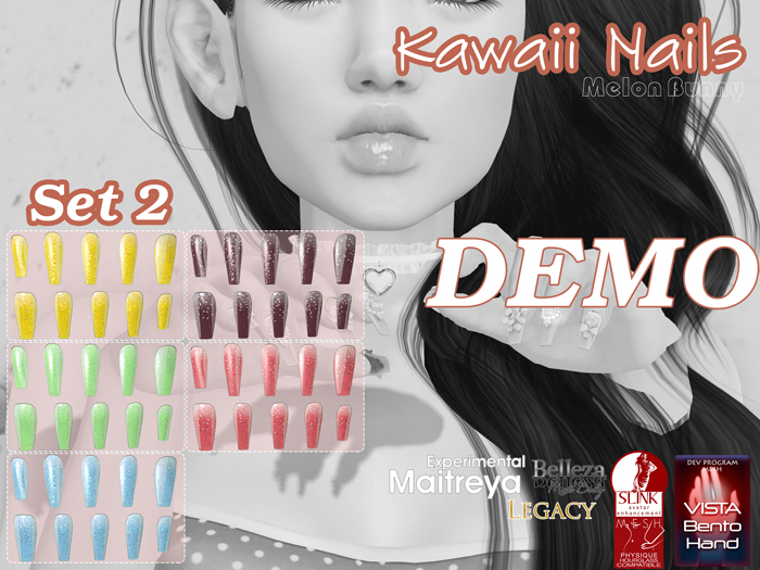 {MB} DEMO Kawaii Nails Vista Set 2