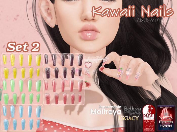 {MB} Kawaii Nails Vista Set 2