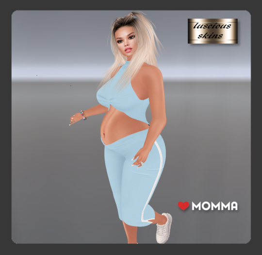 Summer Linen baby blue Capri & top  LoveMomma