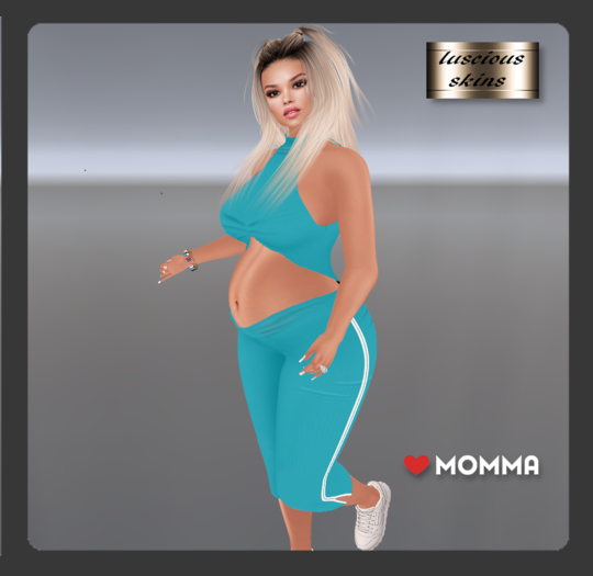 Summer Linen teal Capri & top  LoveMomma