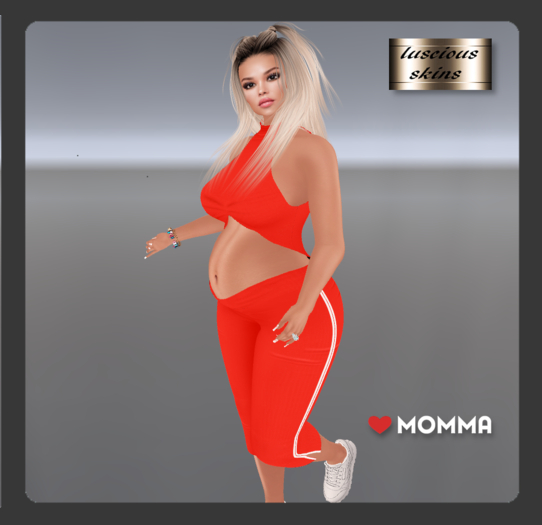 Summer Linen red Capri & top  LoveMomma