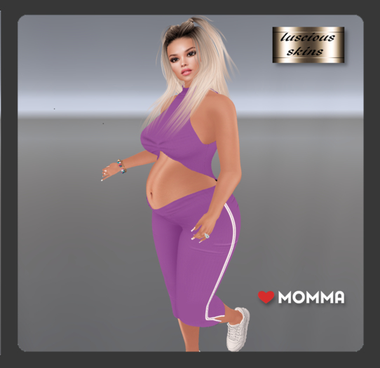 Summer Linen purple Capri & top  LoveMomma