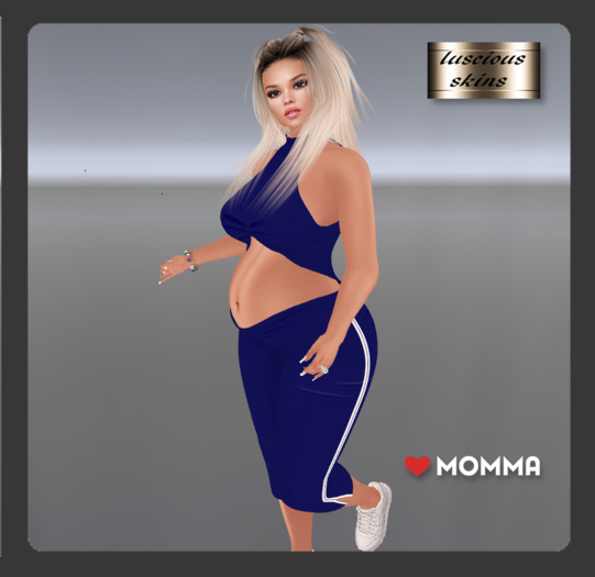 Summer Linen navy Capri & top  LoveMomma