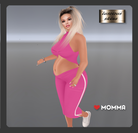 Summer Linen cerise  Capri & top  LoveMomma