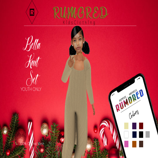 [R] Bella Knit Set White 