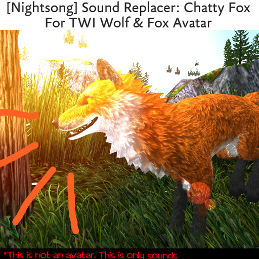 [Nightsong] TWI Wolf & Fox Sound Replacer: Chatty Fox