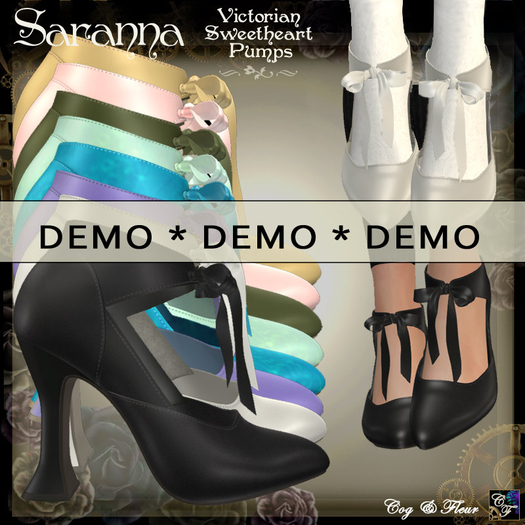 C&F Sweetheart Victorian Pumps Demo