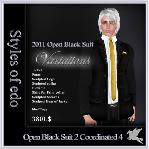 2011 Open Black Suit2, Coordinated 4,Styles of edo