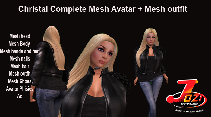 Complete female Mesh avatar Christal