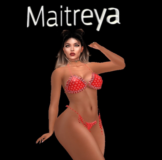 Bikini  Stars on Red Maitreya Boxed