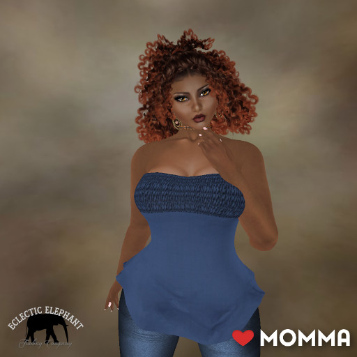 *SM* LOVEMOMMA Maternity Mesh Nicole Outfit Blue