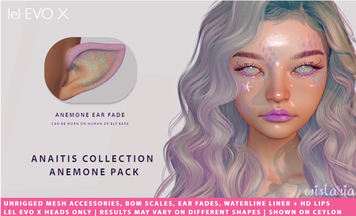 { wistaria } //  anaitis collection - anemone pack - lel evo x
