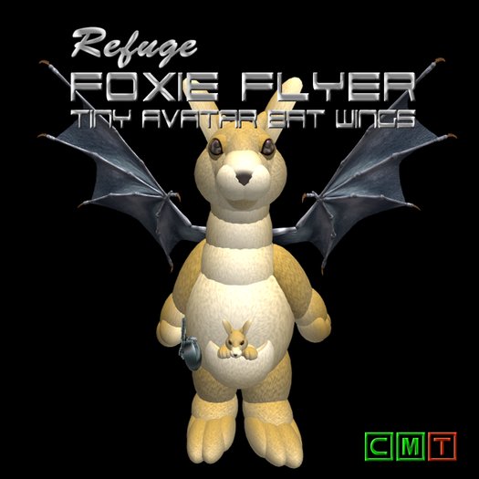 Foxie Flyer Tiny Avatar Bat Wings BOXED