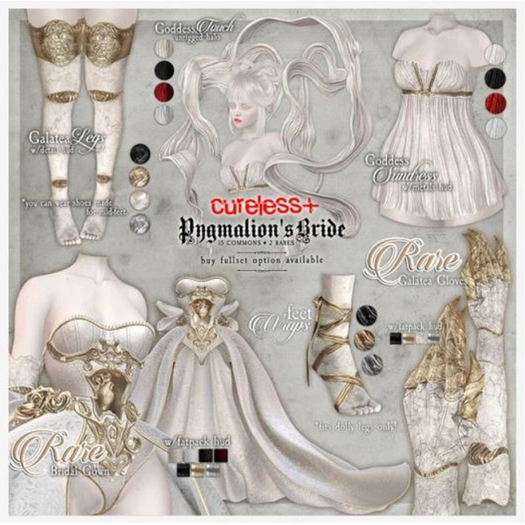 CURELESS[+] Pygmalion's Bride / M / Galatea Legs / GOLD