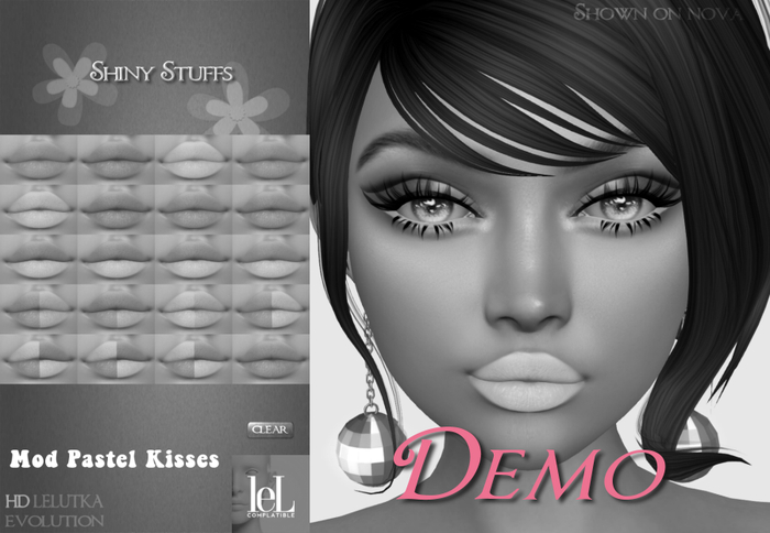 ~Shiny Stuffs~ DEMO Lelutka Mod Pastel HD Lips 