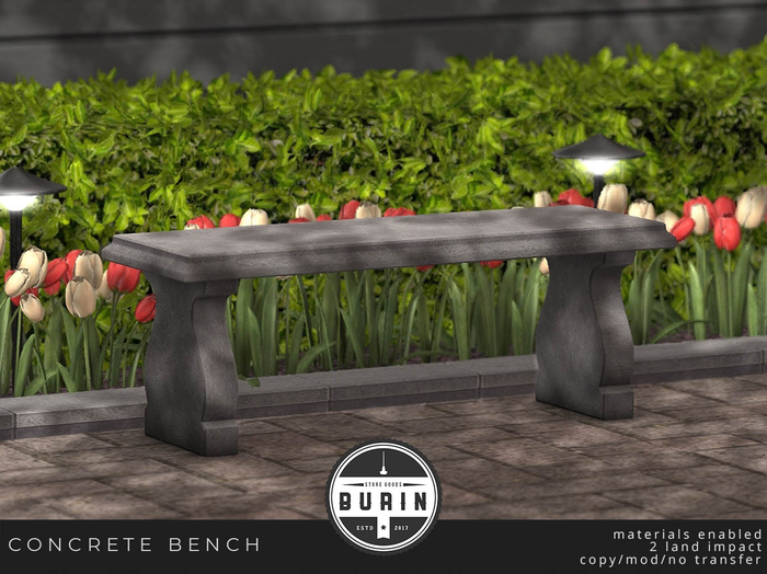 Burin: Concrete Bench