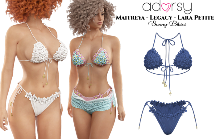 adorsy - Sunny Bikini Blue - Maitreya/Legacy/Lara Petite