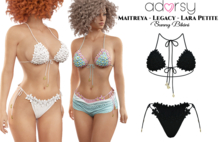 adorsy - Sunny Bikini Dark Black - Maitreya/Legacy/Lara Petite