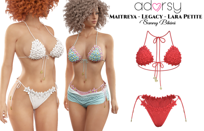 adorsy - Sunny Bikini Red - Maitreya/Legacy/Lara Petite