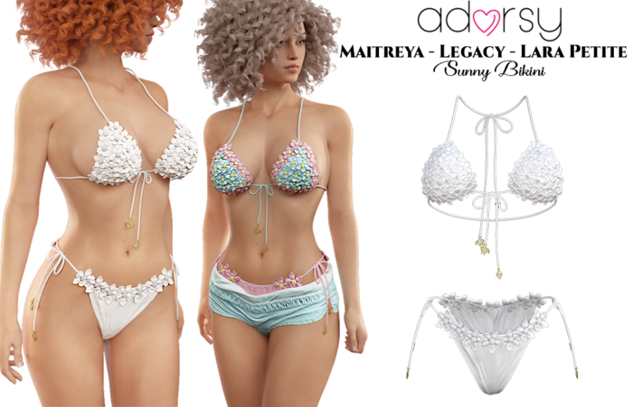 adorsy - Sunny Bikini White - Maitreya/Legacy/Lara Petite