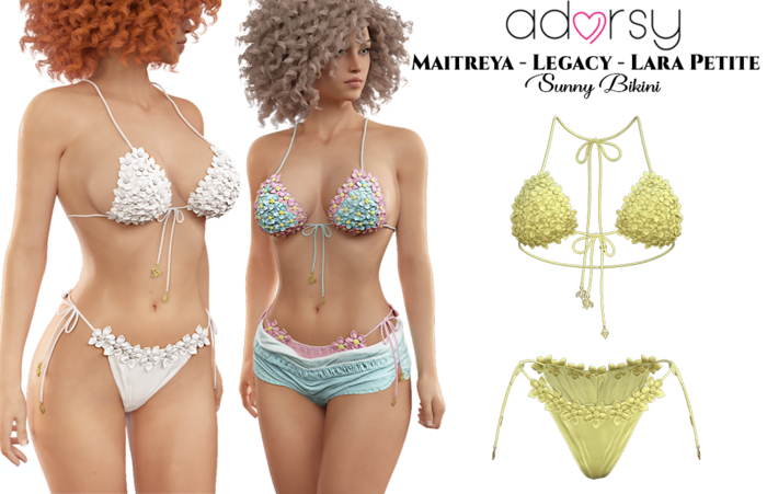 adorsy - Sunny Bikini Yellow - Maitreya/Legacy/Lara Petite