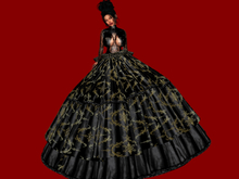 *GG* Gown Sexy Black/Gold Skirt+Outfit BOM