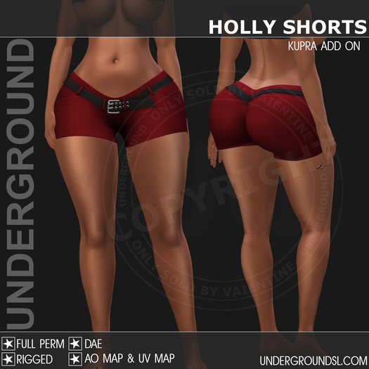 [UG MESH] HOLLY SHORTS - KUPRA ADD ON - FULL PERM