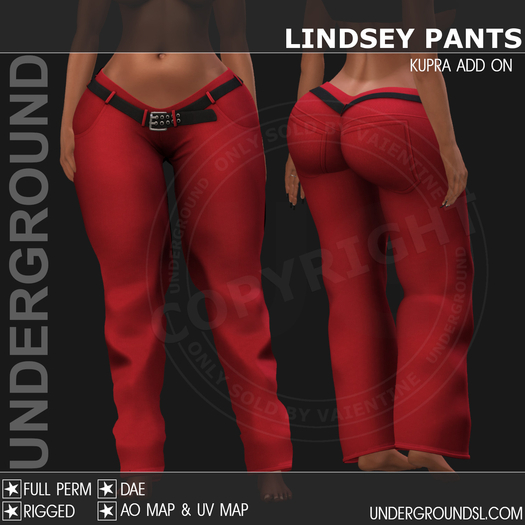 [UG MESH] LINDSEY PANTS - KUPRA ADD ON - FULL PERM