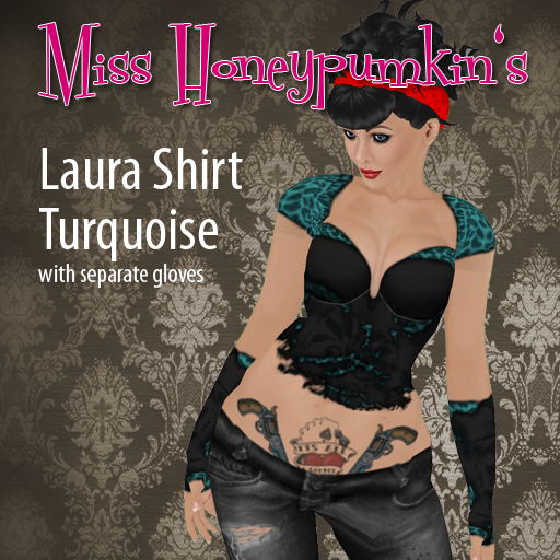 [MissHP] Laura Shirt Turquoise