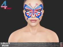 LOLLY's BOM things... [tattoo] 4th of JULY butterfly (face)