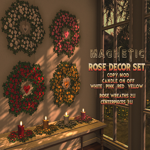 Magnetic - Rose Decor Set (ADD ME)