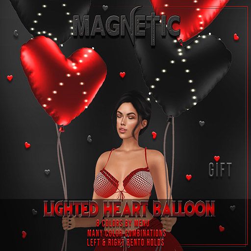 Magnetic -Lighted Heart Balloon(ADD ME)