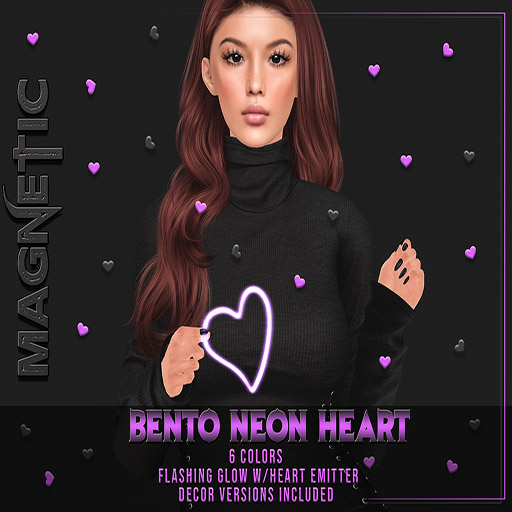Magnetic -Bento Neon Heart (ADD ME)