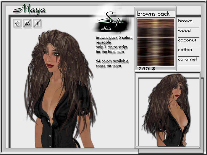 :: Seju Hair :: - Maya [Wood] Demo - Wear me