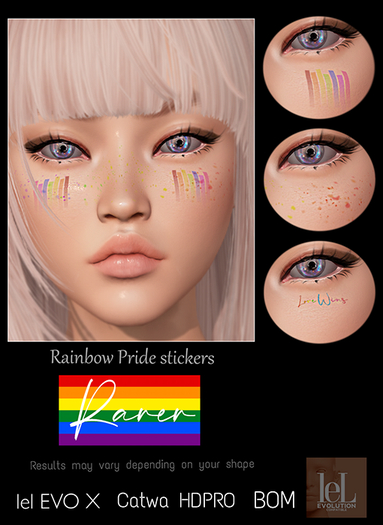 Rarer - Pride Stickers (Lelutka Evolution)