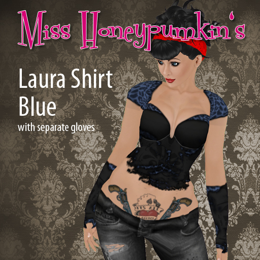 [MissHP] Laura Shirt Blue